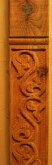 Carved post for small Alpine Marian statue Wayside Shrine