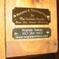 Dedication plaque for Wayside Shrines